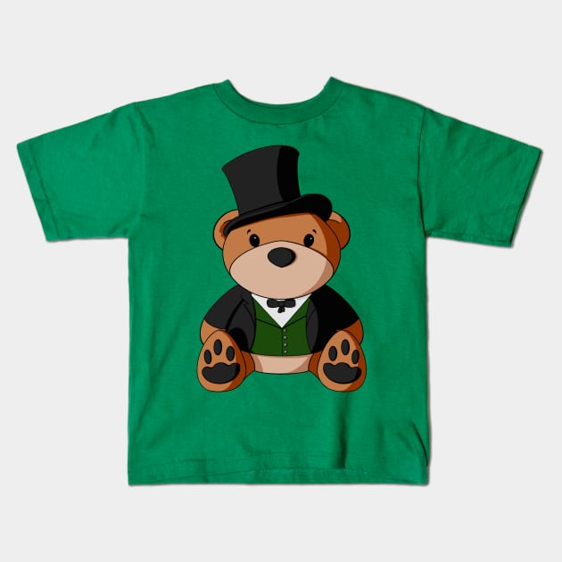 Oz Wizard Teddy Bear Kids T-Shirt by Alisha Ober Designs